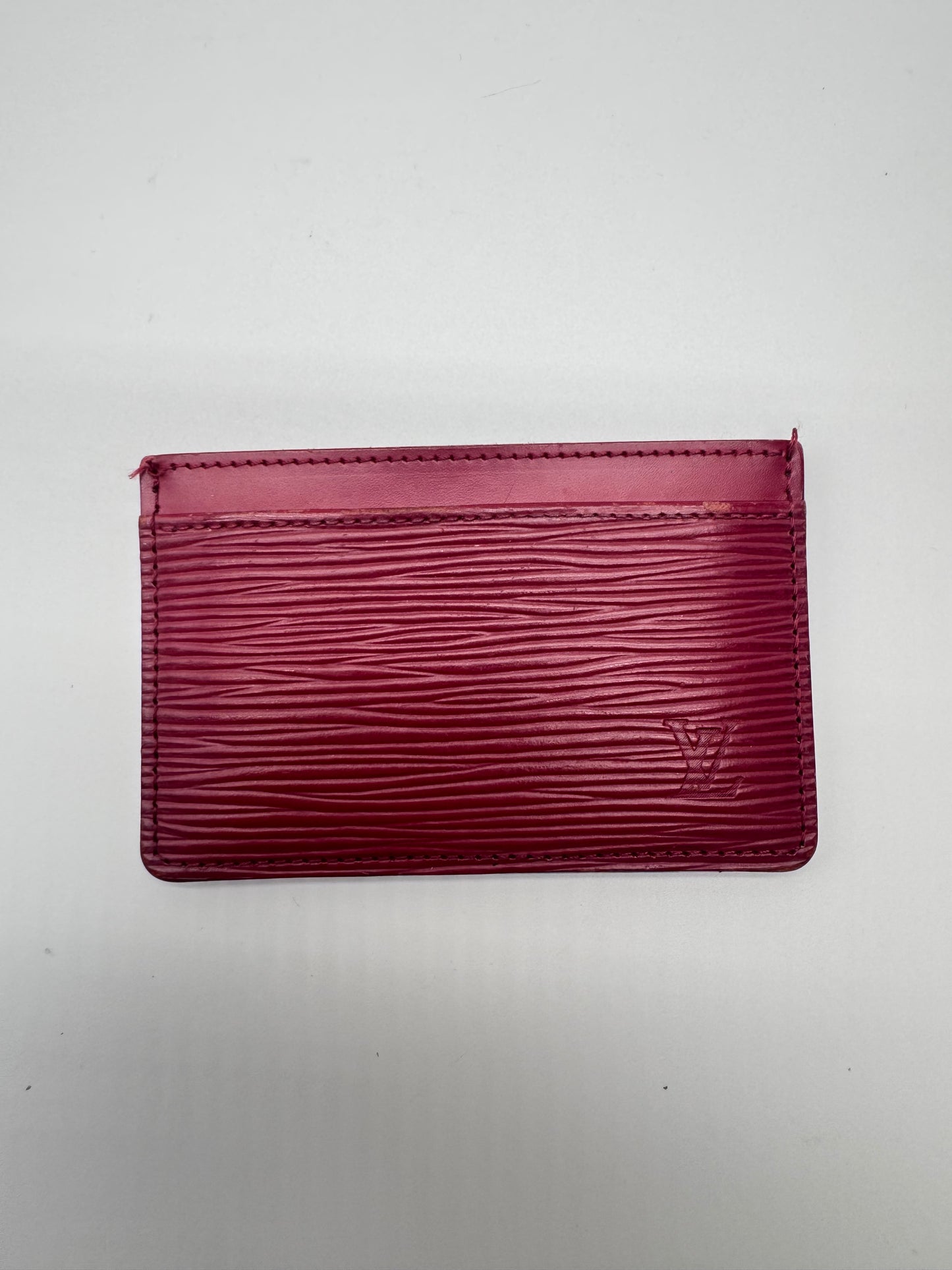 Louis Vuitton Burgundy Epi Leather Cardholder