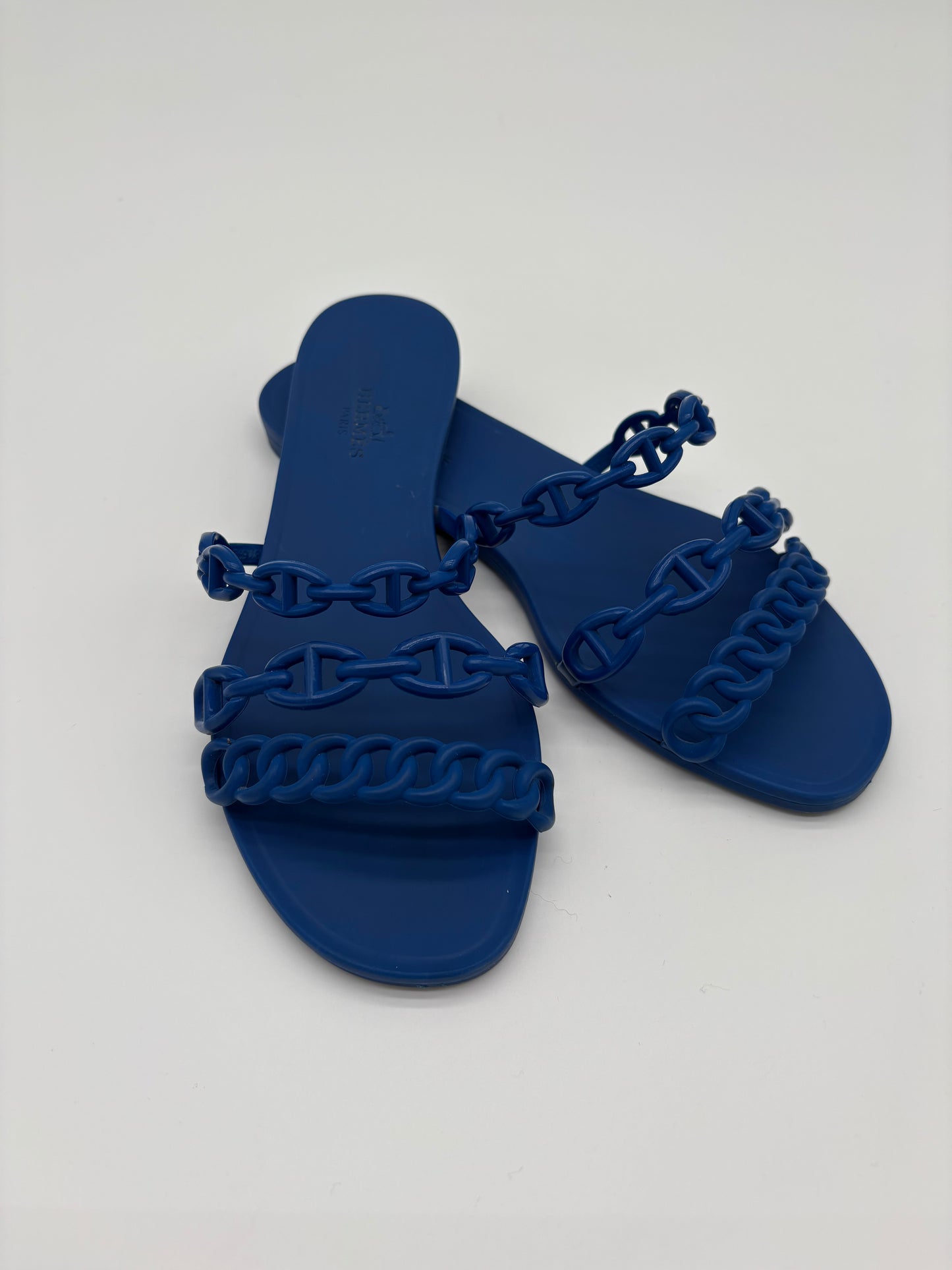 Hermes Rubber Rivage Sandals Size 36