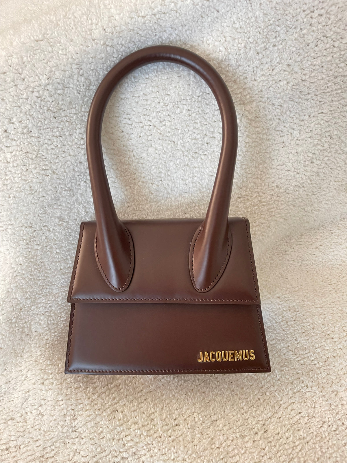 JACQUEMUS BROWN SMALL CROSSBODY