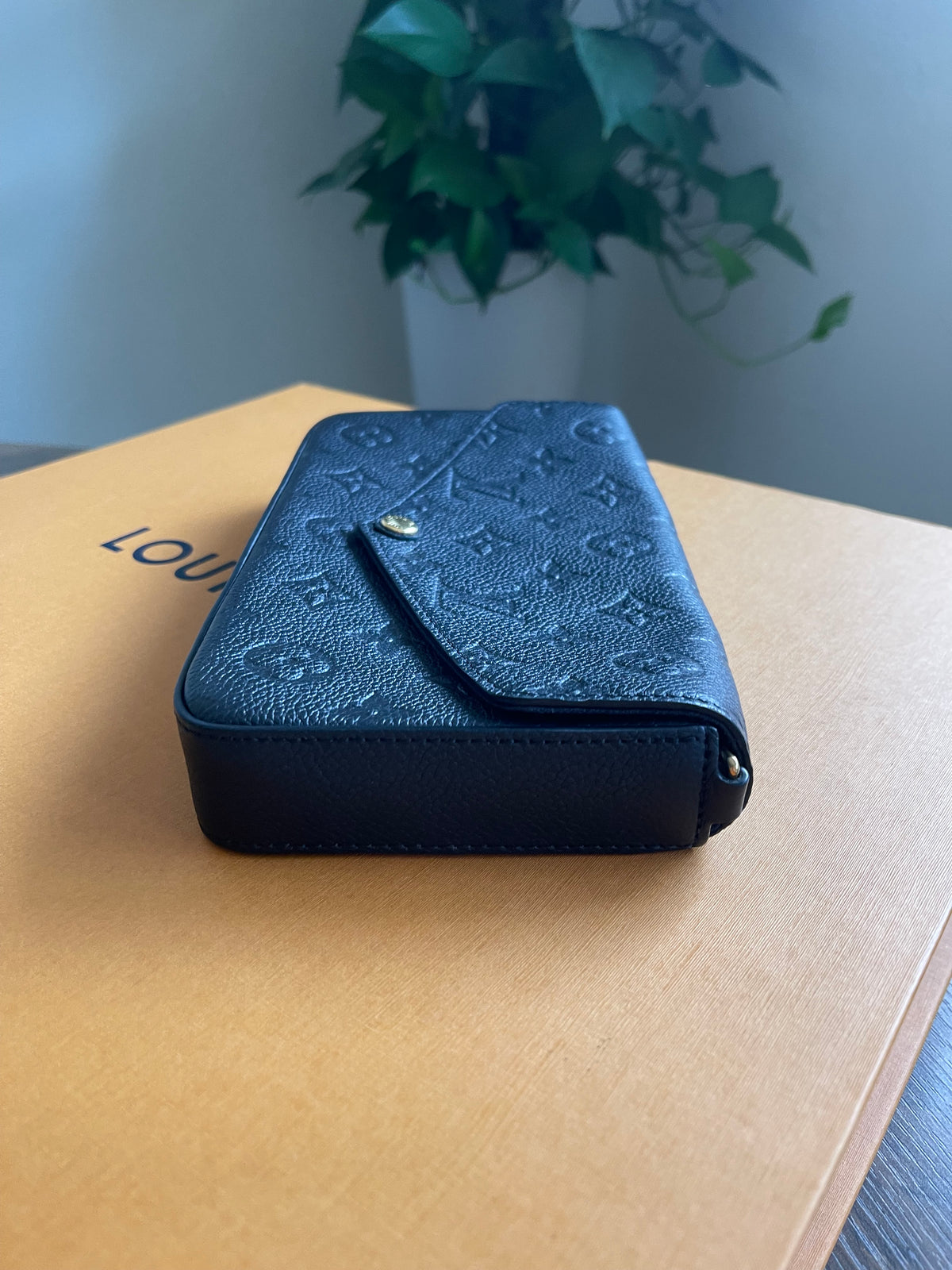 BLACK LOUIS VUITTON FELICIE ONE MISSING INSERT