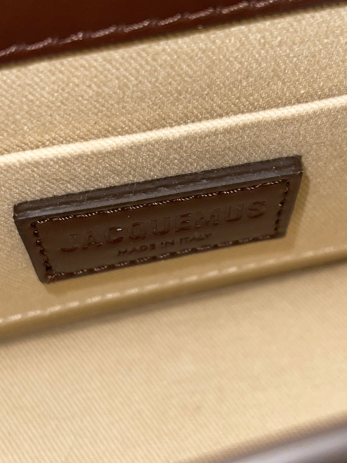 JACQUEMUS BROWN SMALL CROSSBODY