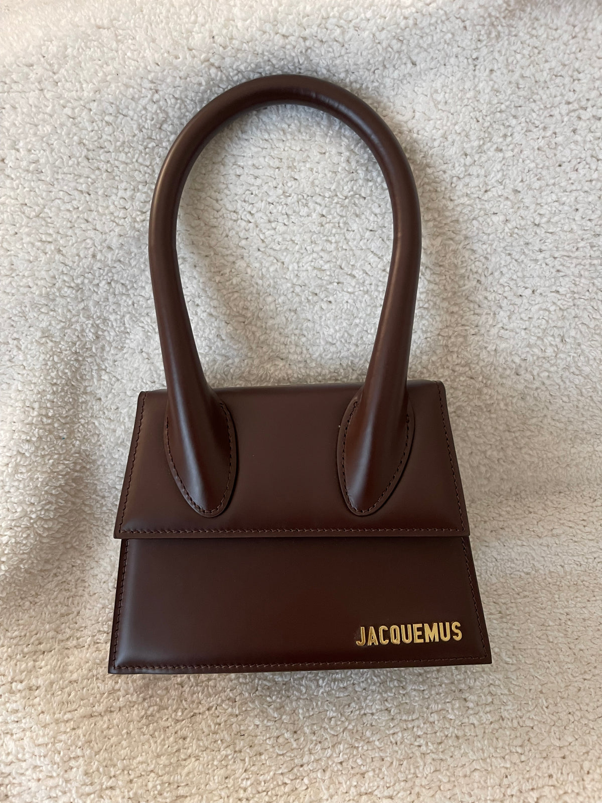 JACQUEMUS BROWN SMALL CROSSBODY