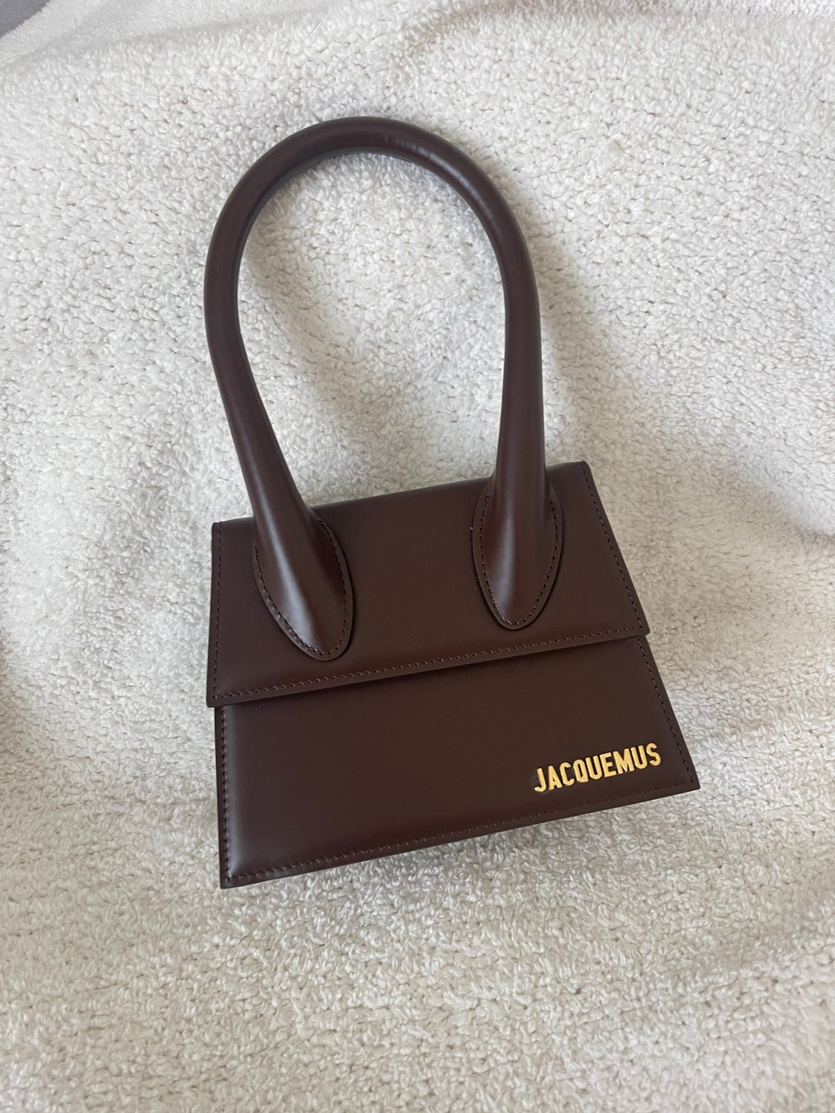 JACQUEMUS BROWN SMALL CROSSBODY