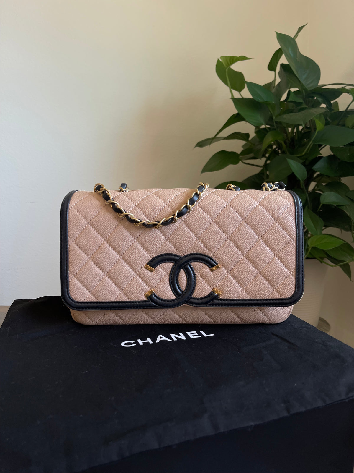 CHANEL QUILTED CC FILIGREE FLAP BAG