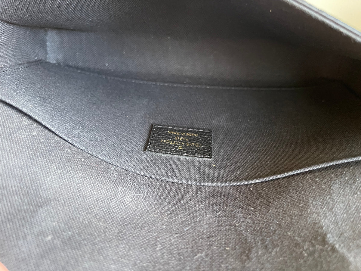 BLACK LOUIS VUITTON FELICIE ONE MISSING INSERT