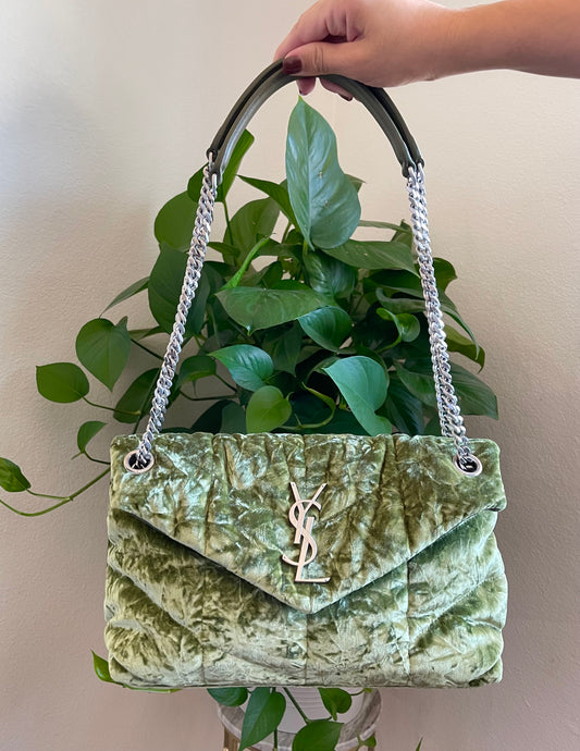 YVES SAINT LAURENT SUEDE NIKKI BAG
