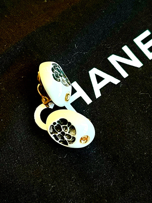 CHANEL EARRINGS CLIPS VINTAGE