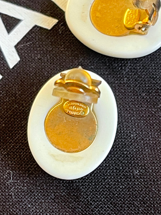 CHANEL EARRINGS CLIPS VINTAGE