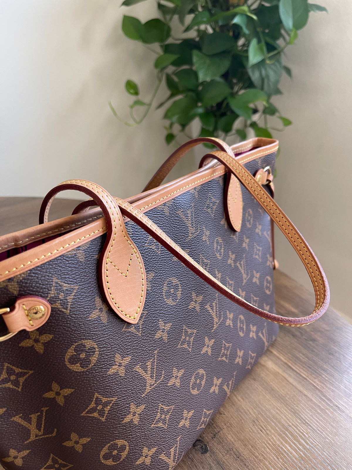 LOUIS VUITTON PM NEVERFULL MONOGRAM WITH POUCH
