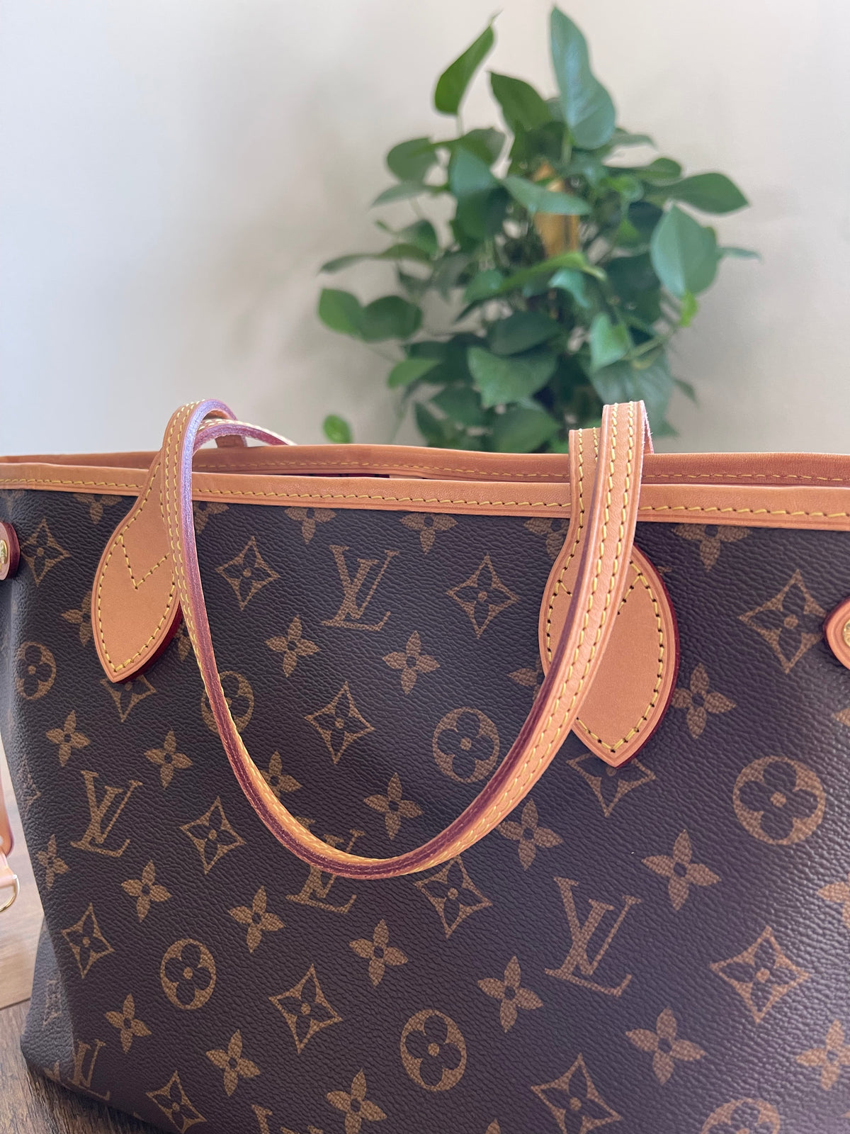 LOUIS VUITTON PM NEVERFULL MONOGRAM WITH POUCH