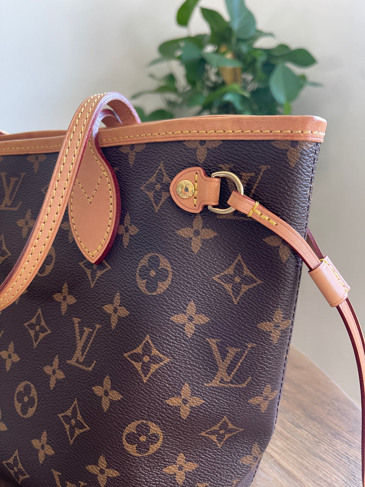 LOUIS VUITTON PM NEVERFULL MONOGRAM WITH POUCH