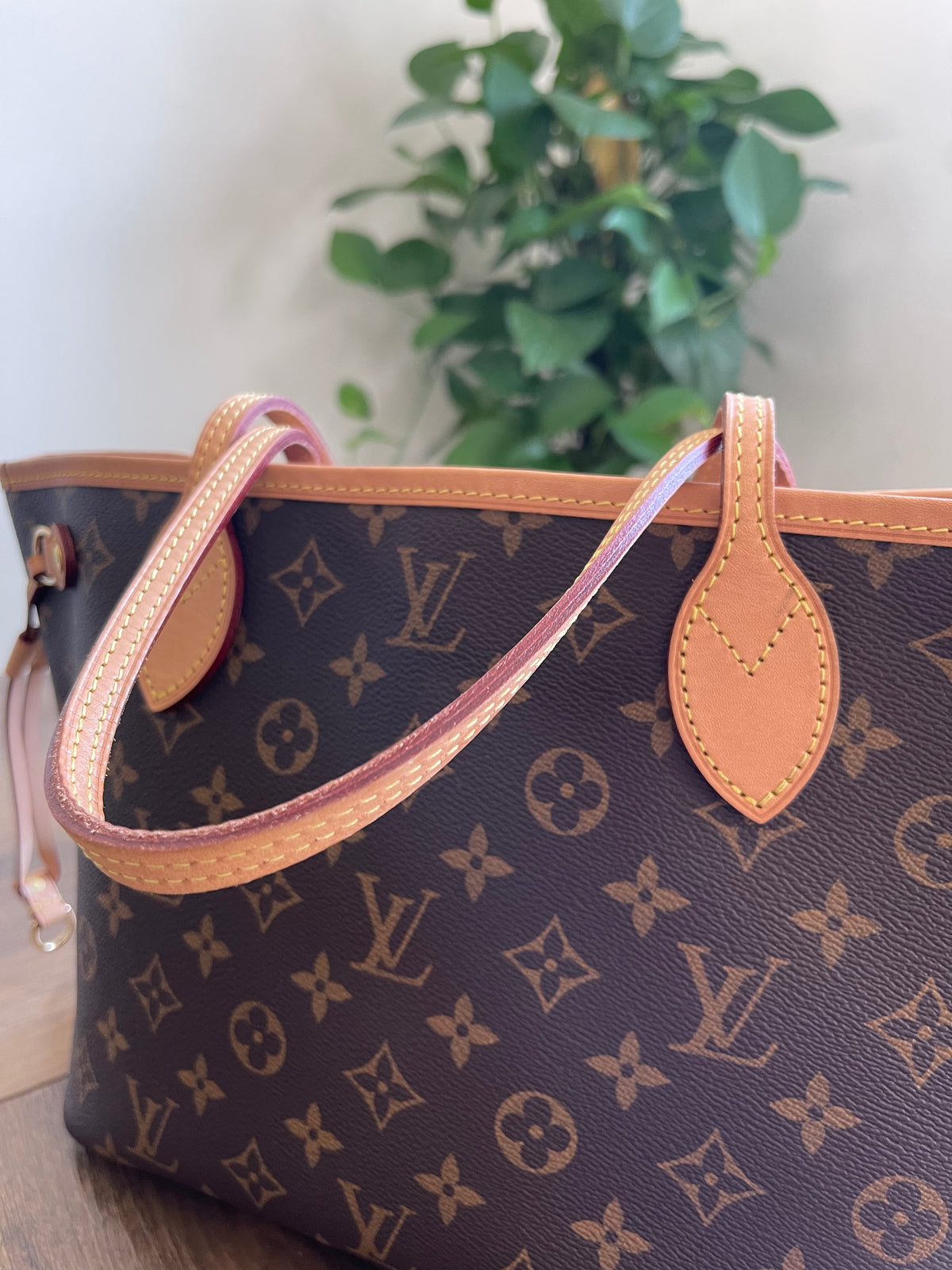 LOUIS VUITTON PM NEVERFULL MONOGRAM WITH POUCH
