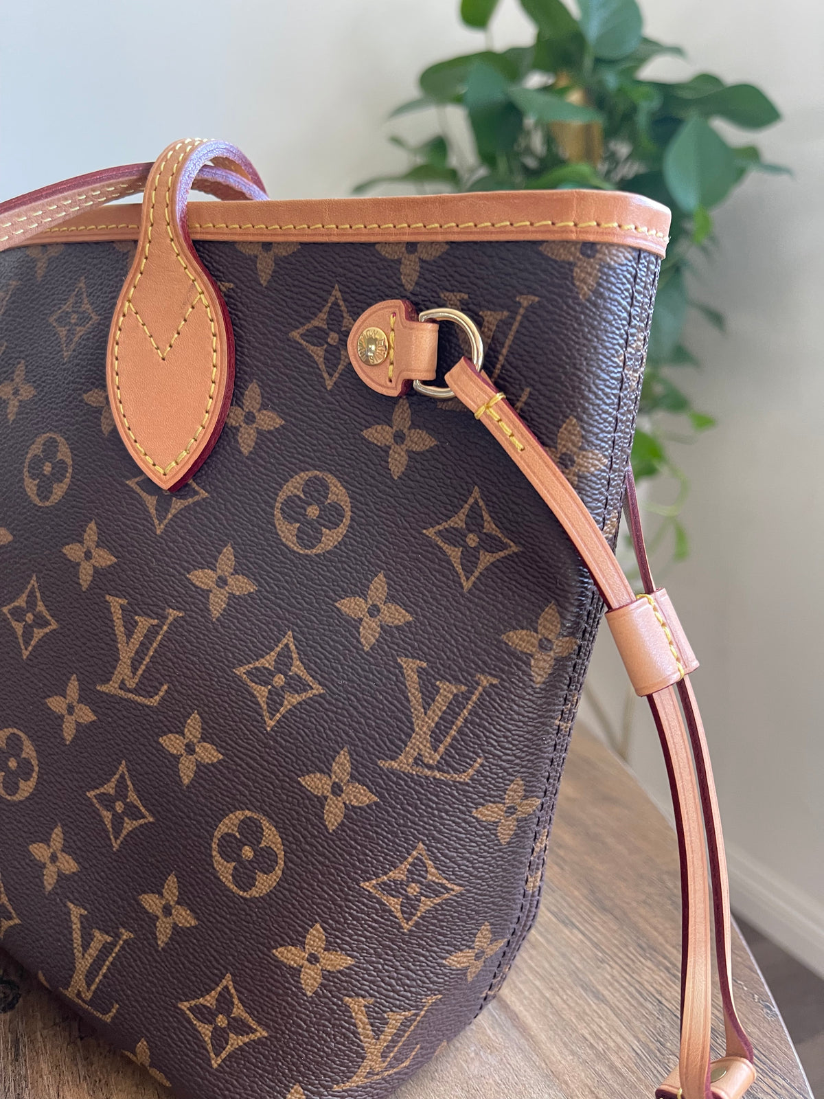 LOUIS VUITTON PM NEVERFULL MONOGRAM WITH POUCH