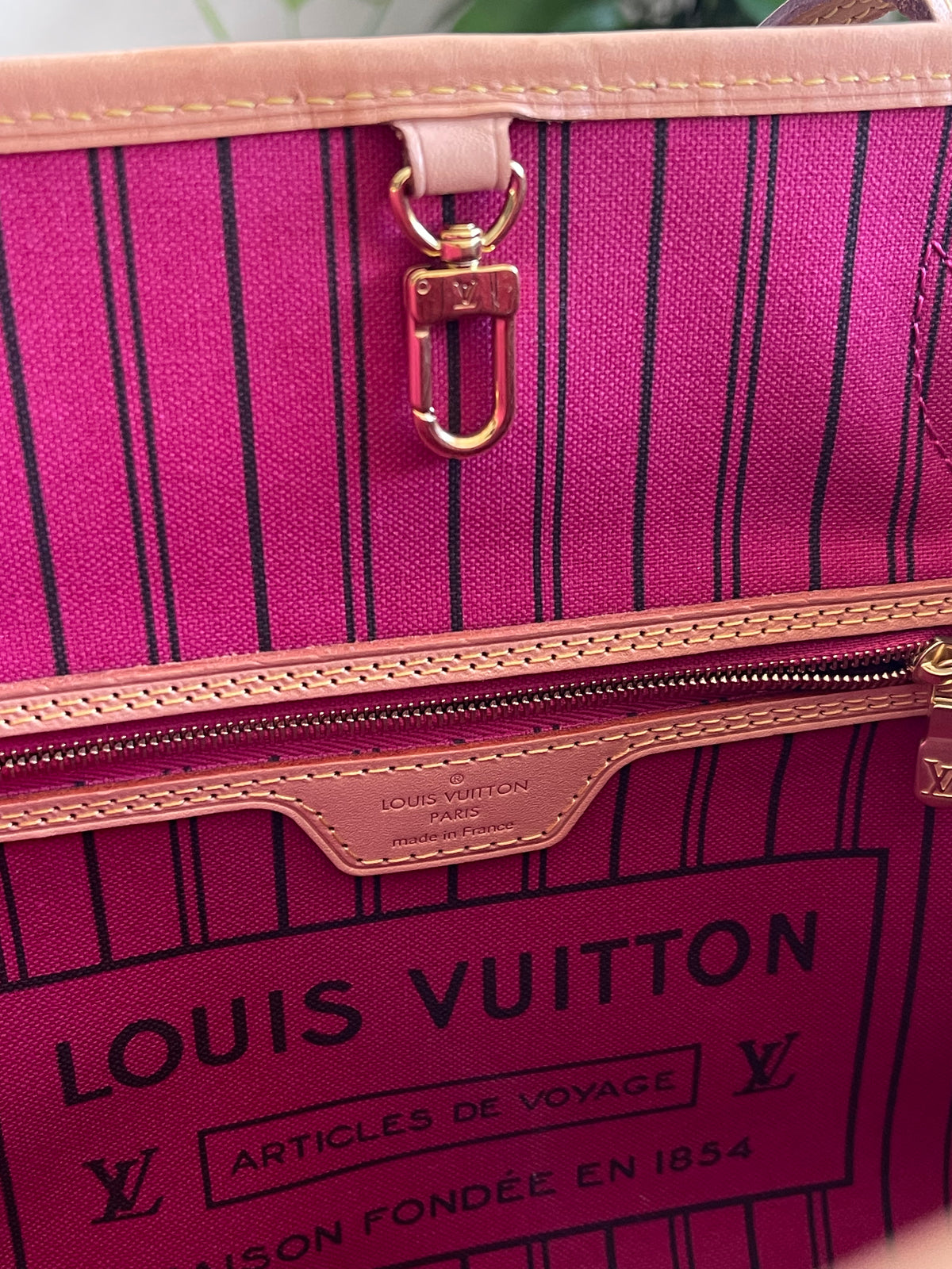 LOUIS VUITTON PM NEVERFULL MONOGRAM WITH POUCH
