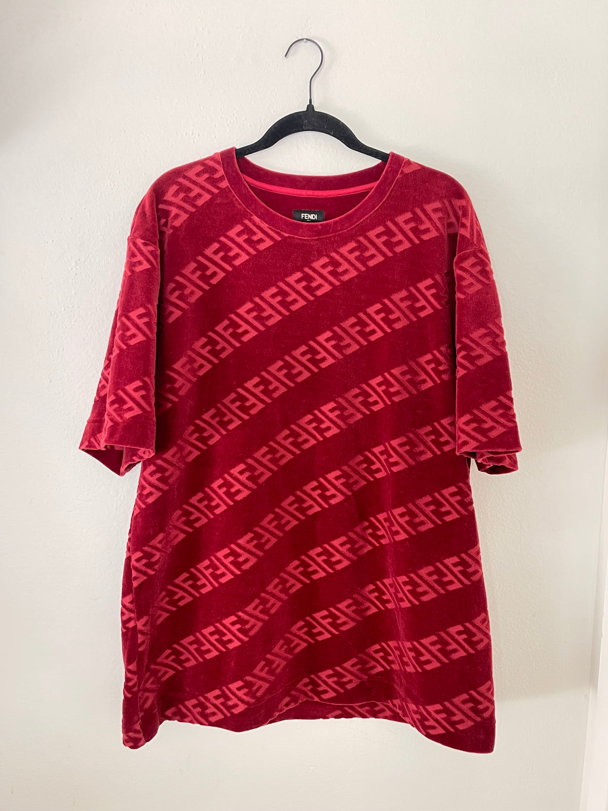 FENDI SUEDE T SHIRT XL-L