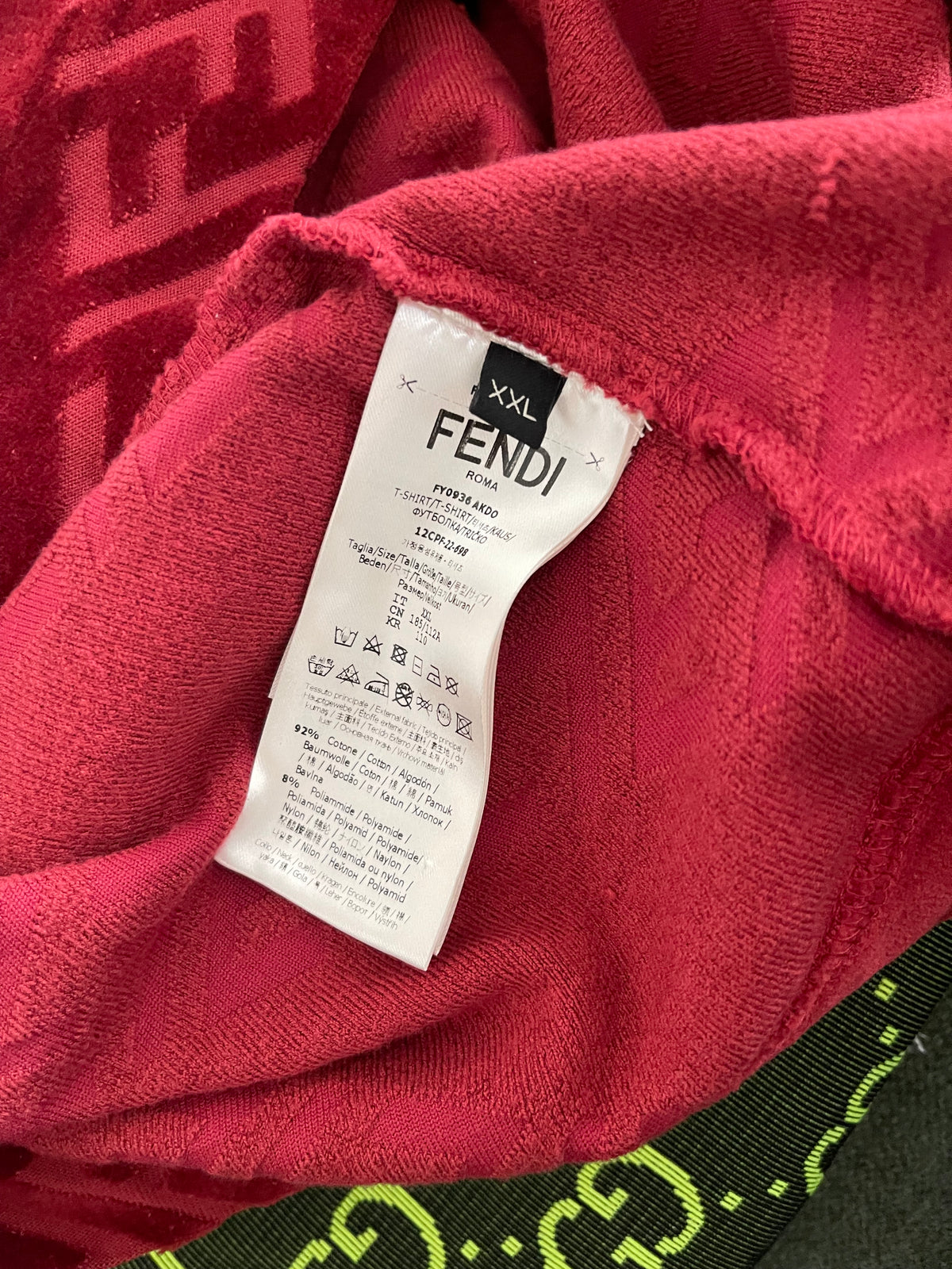 FENDI SUEDE T SHIRT XL-L